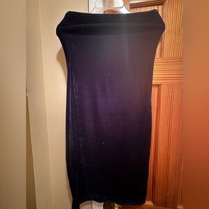 Elegant Velvet Strapless Dress